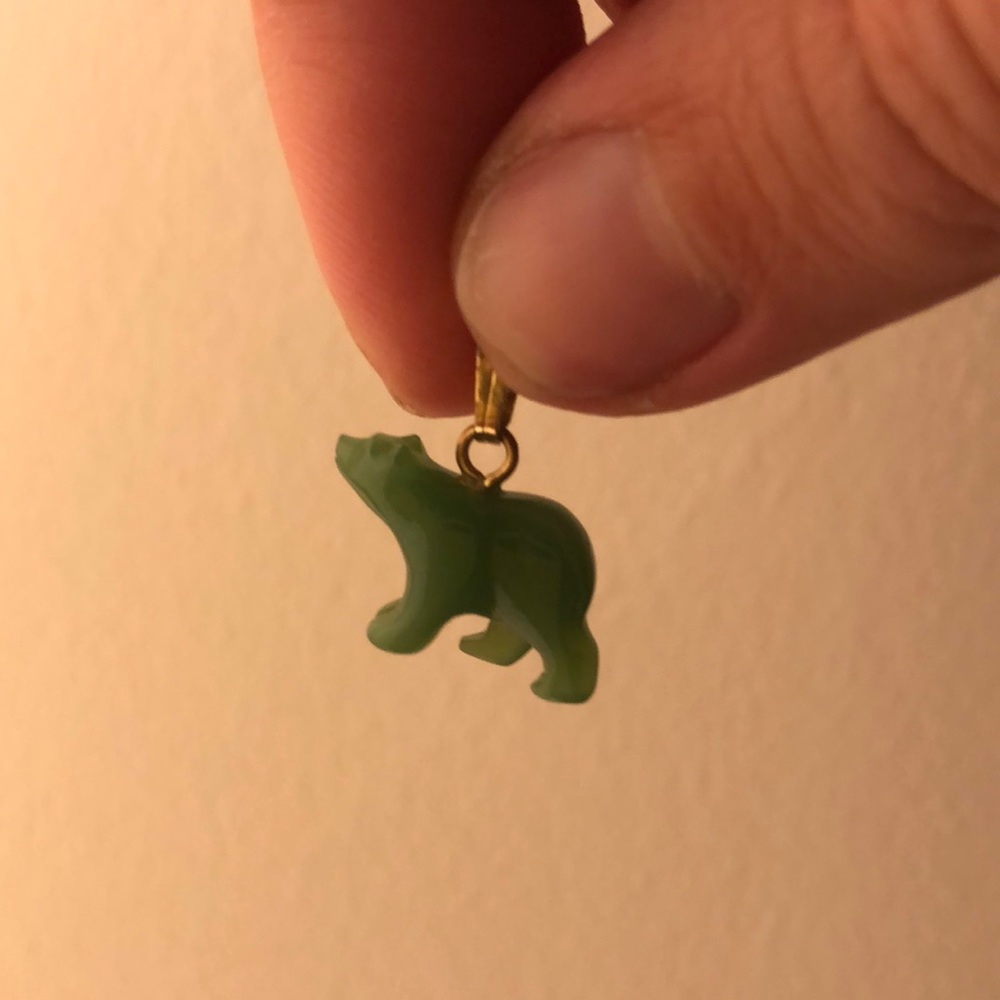 Jade Bear Pendant